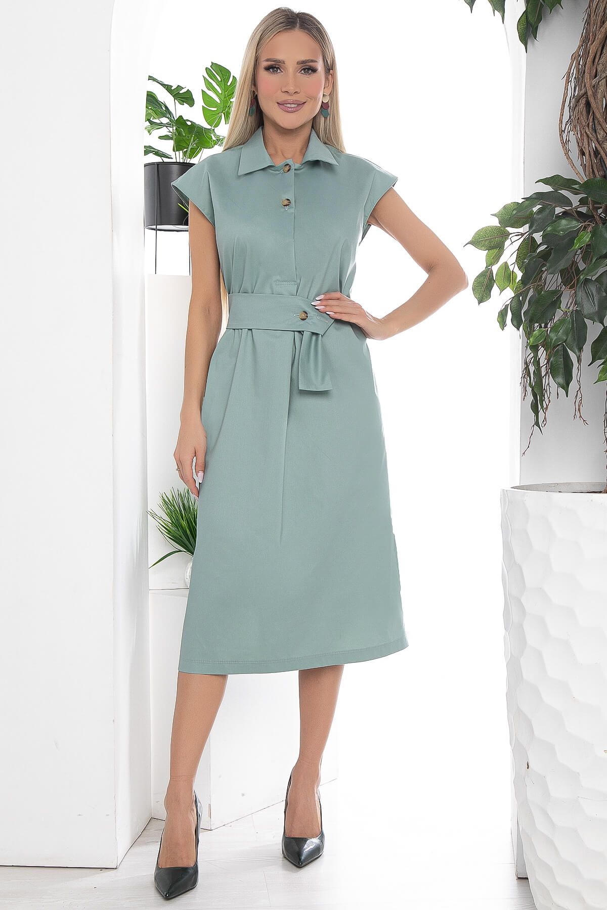 Платье "Нюансы стиля" (мята) П10175