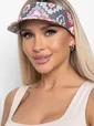 Козырек хлопковый (мозаика/красный) КЗ46