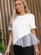 Блуза Нежный взгляд (белая) Б15390-7М