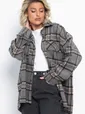 Пальто-рубашка Хармони (серо-бежевая) Б15041-5М