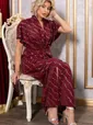 Платье Исландия (бордовое) П14814-30М