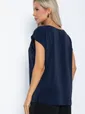 Блуза Юла (темно-синяя) Б12442-8