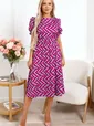 Платье Оливия (голубой/фуксия) П15934-45М