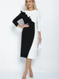 Платье Эванесса (черно-белое) П12747-35М