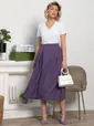 Юбка миди Мариэтта (фиолетовая) Ю14389-16М