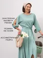 Платье Танго вдвоем (оливка) П15200-1М