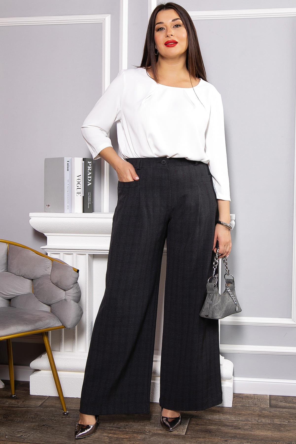 Брюки палаццо Креатив (темно-серые) Б14655-24М