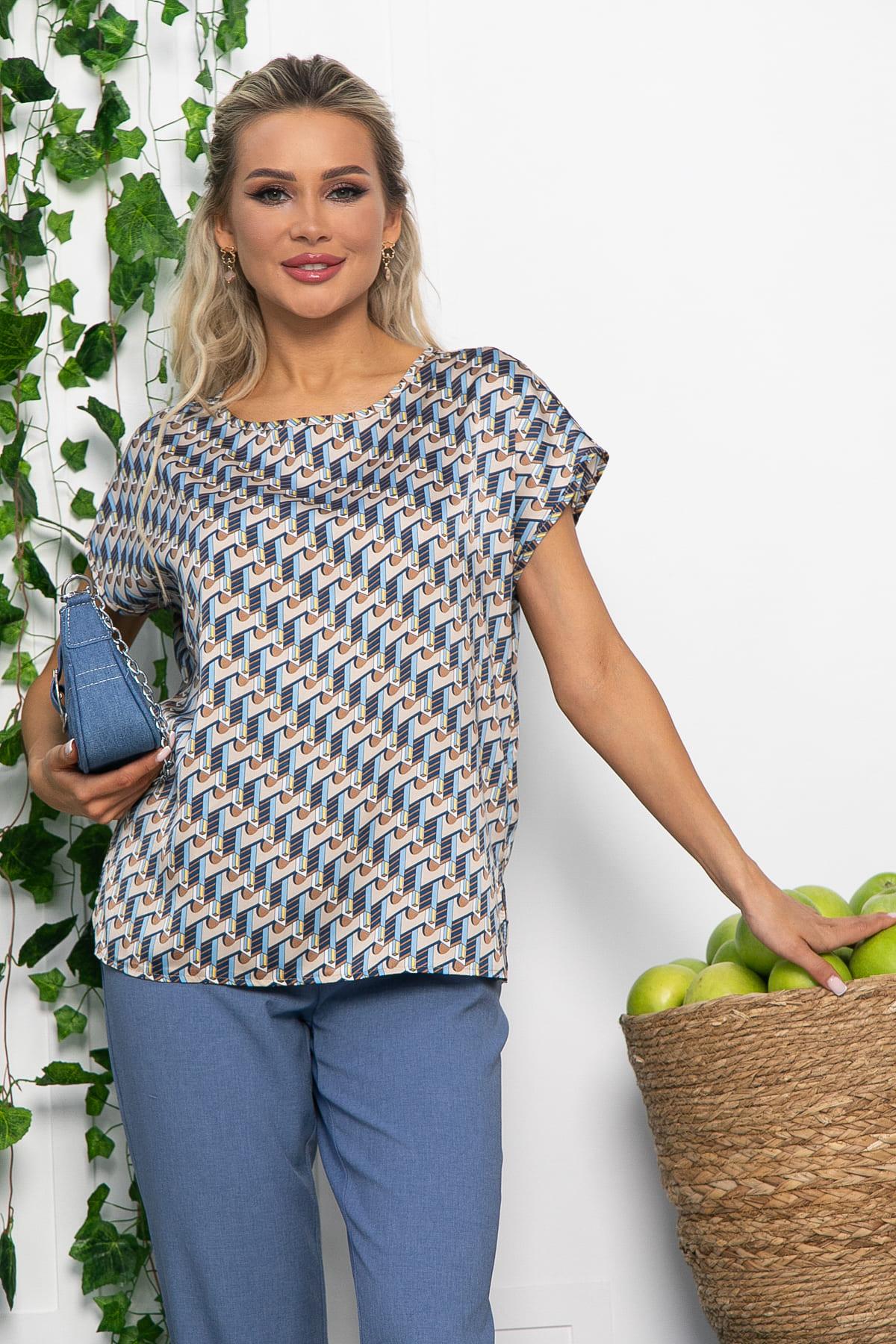 Блуза Покоряя сердца (мультиколор) Б13541-1М