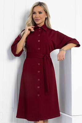 Платье Кэсси (бордовое) П12870-4М Платье Кэсси (бордовое) П12870-4М