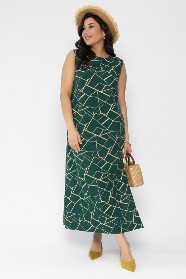Платье Дария (изумруд) П13481-1М