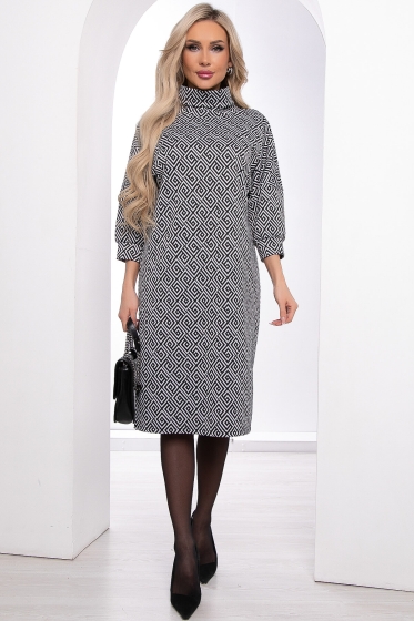 Платье &quot;Никс&quot; (черно-белое) П8277
