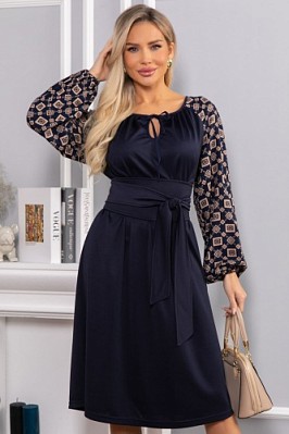 Платье Аура (синее) П12930-10М Платье Аура (синее) П12930-10М