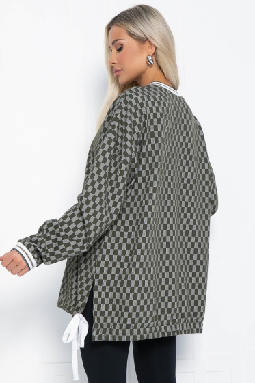 Свитшот Мания (хаки) Б12370-1