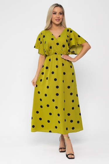 Платье Летнее настроение (зеленое яблоко) П13729-7М