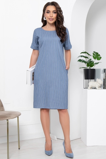 Платье &quot;Покоряя сердца&quot; (джинс) П6010