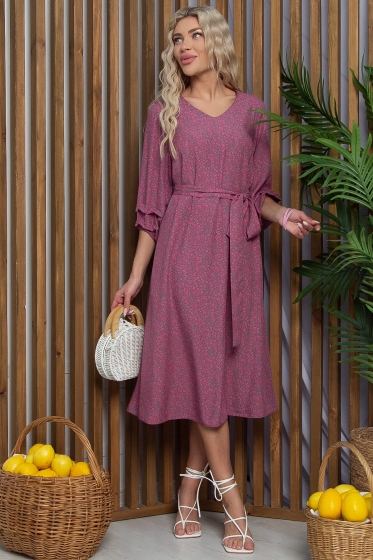 Платье Аглая (серо-розовое) П13366-4М Платье Аглая (серо-розовое) П13366-4М