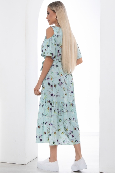 Платье &quot;Марианна&quot; миди (олива) П8785