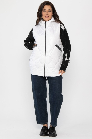 Жилет утепленный Дана Мур (белый) Б14308-18М
