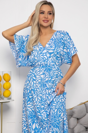 Платье Летнее настроение (голубое) П13728-7М Платье Летнее настроение (голубое) П13728-7М