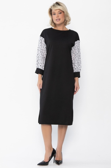 Платье Мисс Элегантность НЬЮ (черно-белое) П12764-18