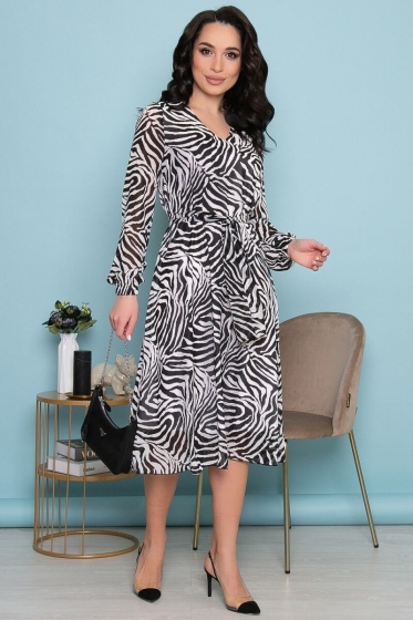 Платье &quot;Волшебная история&quot; (блэк энд вайт) П7239