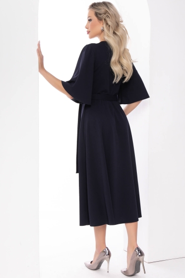Платье "Ирина" (темно-синее) П8008