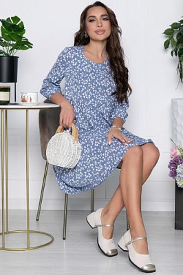 Платье Инара (голубое) П10604 Платье Инара (голубое) П10604