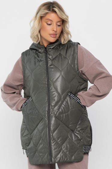 Жилет утепленный Дана Мур (хаки) Б14309-18М