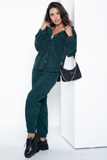 Костюм "На пульсе моды" (изумруд) К2585