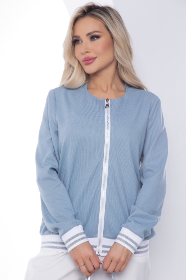 Бомбер Дана (серо-голубой) Б10044