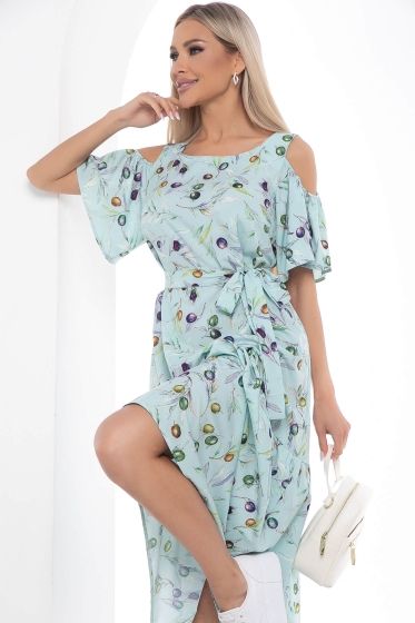 Платье &quot;Марианна&quot; миди (олива) П8785