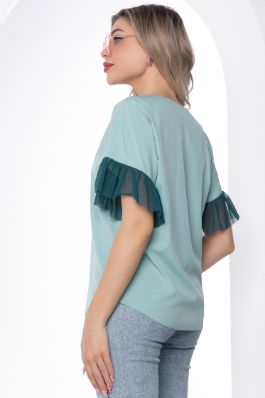 Блуза "Джессика" (олива) Б8657