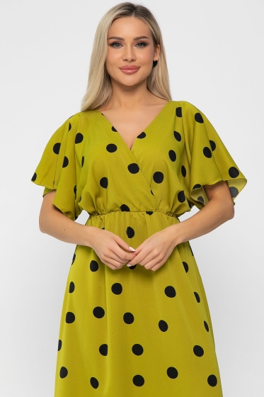 Платье Летнее настроение (зеленое яблоко) П13729-7М